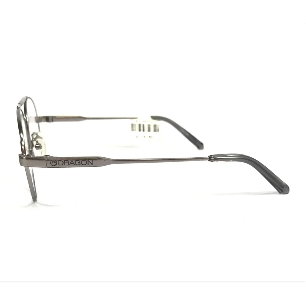 Dragon Eyeglasses Frames SHAY DR191 070 Gunmetal Gray Shiny Round 51-19-140
